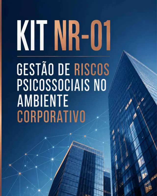 Capa do kit Riscos psicossociais e NR-01