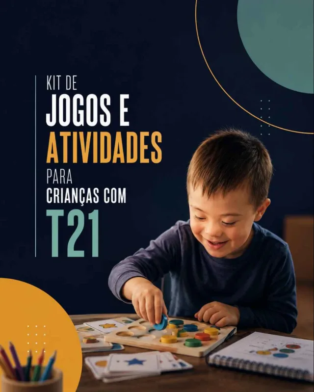 Capa do kit Jogos e atividades para crianças com T21