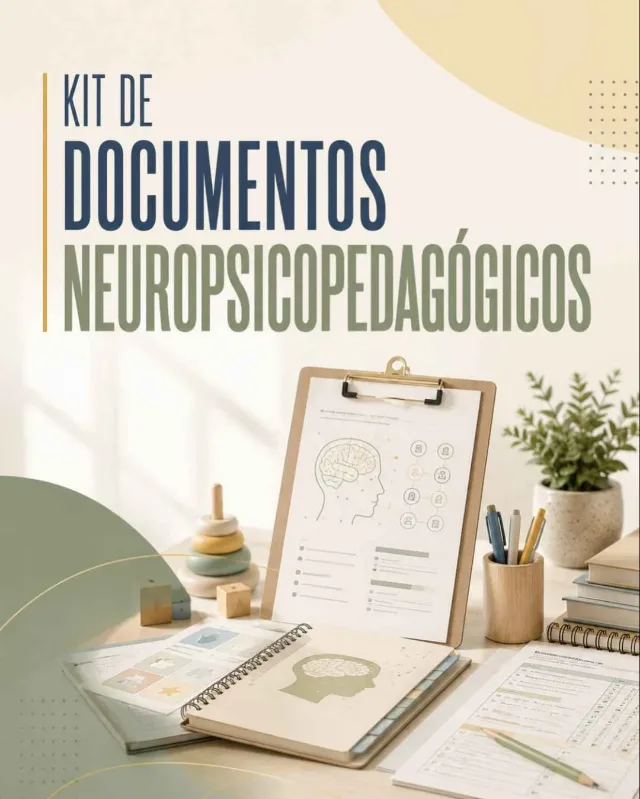 Capa do kit Documentos neuropsicopedagógicos